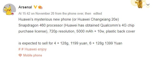 Huawei 20e'nin keyfini çıkarın