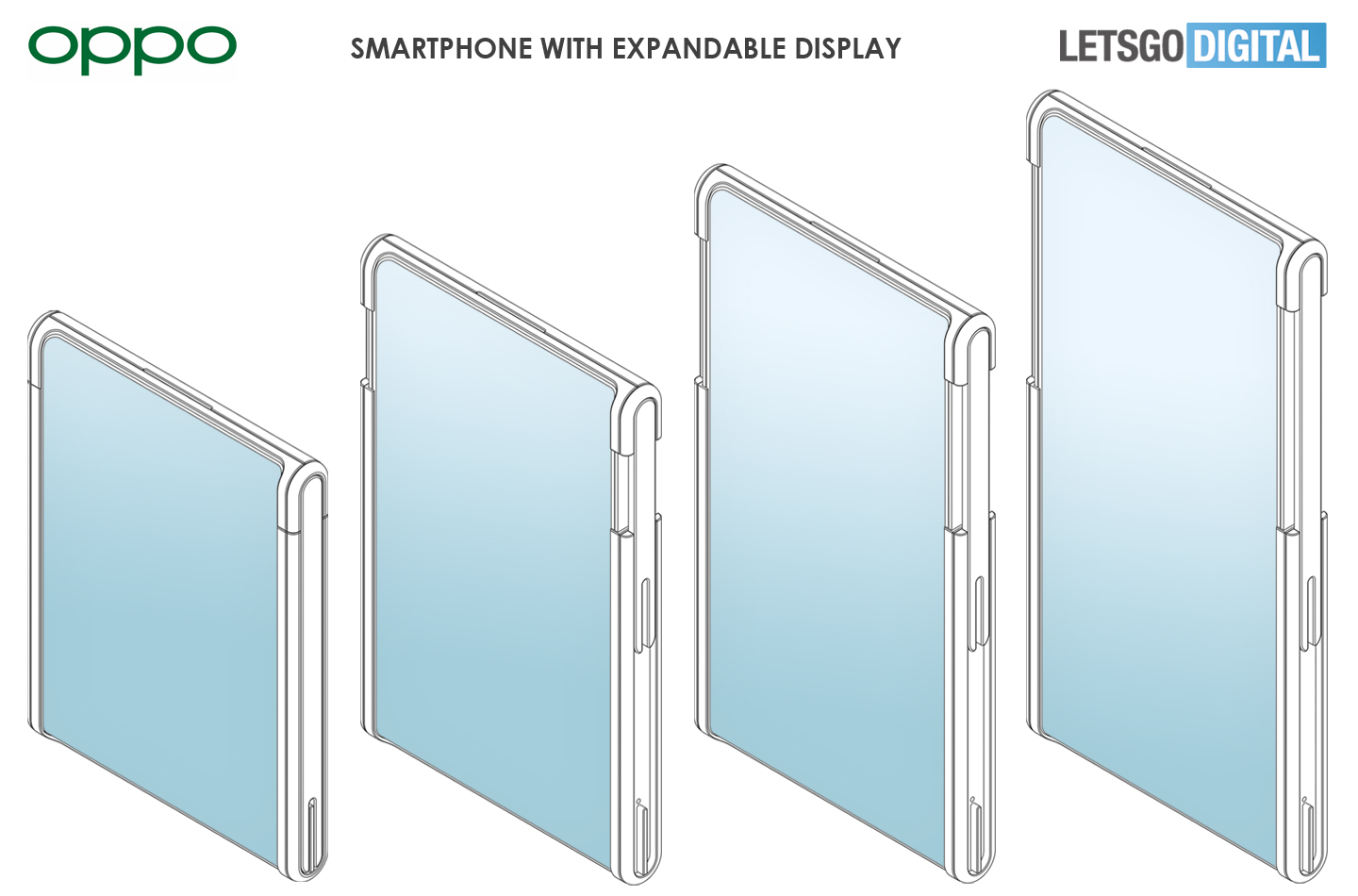 براءة اختراع OPPO لتصميم الهاتف الذكي القابل للتمديد 01