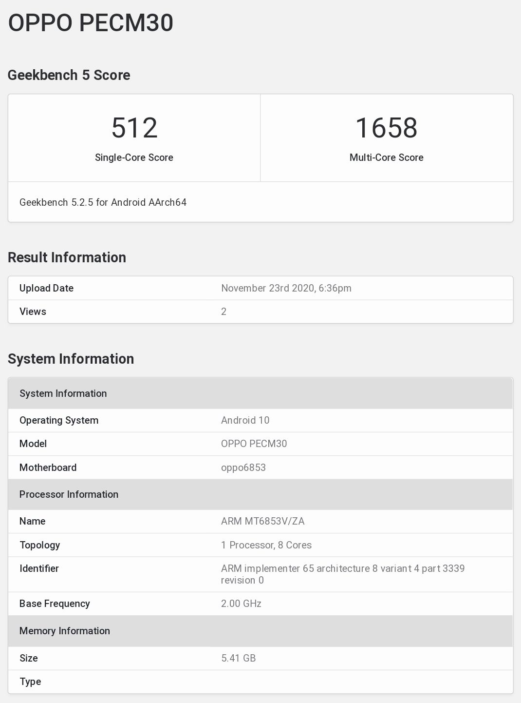 ممن لهم PECM30 Geekbench