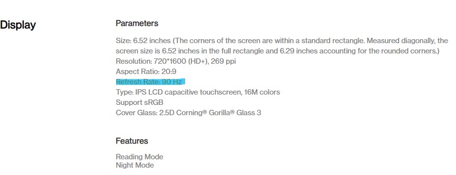 Official: The OnePlus Nord N100 has a 90Hz refresh rate 4 OnePlus Nord N100 display specs