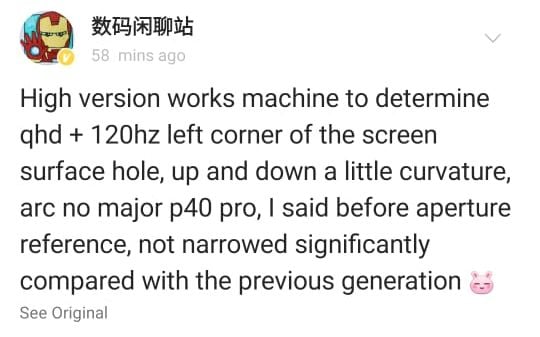 Fuite d'affichage du Xiaomi Mi 11 Pro