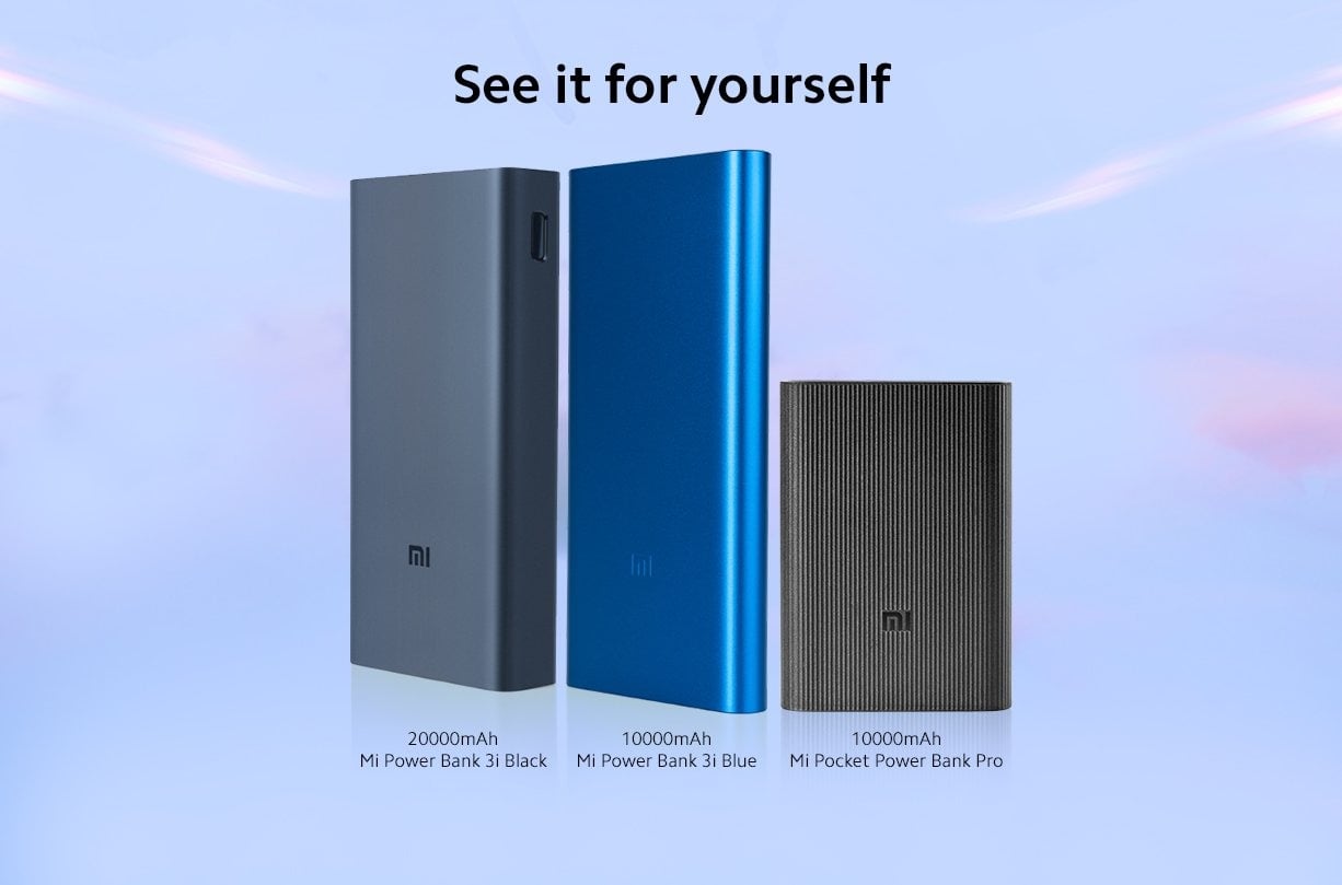 Xiaomi Mi Pocket Power Bank Pro Size Comparison