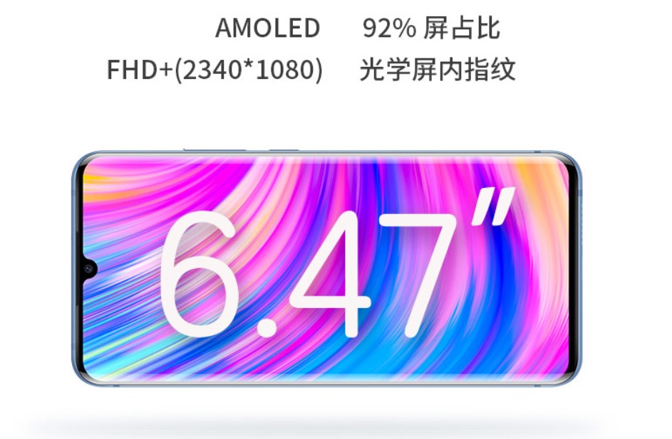 ZTE Blade 20 Pro 5G screen