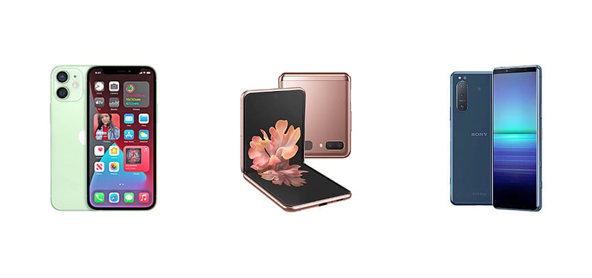 iPhone 12 Mini و Samsung Galaxy Z Flip 5G و Sony Xperia 5 II: مقارنة المواصفات