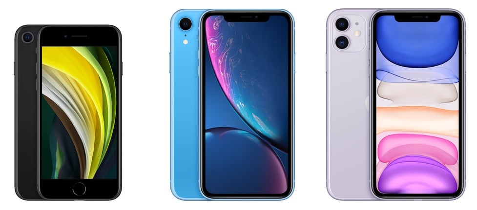 iPhone SE و iPhone XR و iPhone 11: مقارنة المواصفات