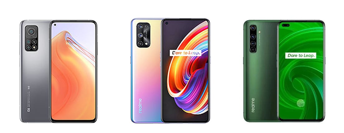 Redmi K30S و Realme X50 Pro و Realme X7 Pro: مقارنة المواصفات