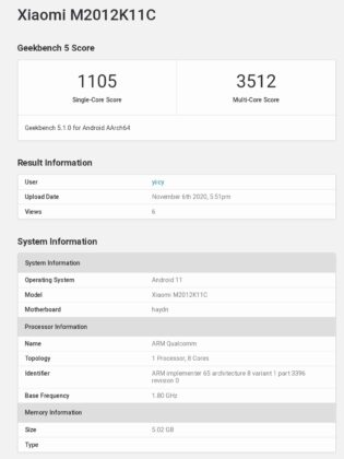 Mysterious Xiaomi device with Snapdragon 875 spotted on Geekbench; Could it be the Mi 11? 3