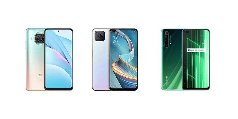 Xiaomi Mi 10T Lite و OPPO Reno4 Z و Realme X50 5G: مقارنة المواصفات