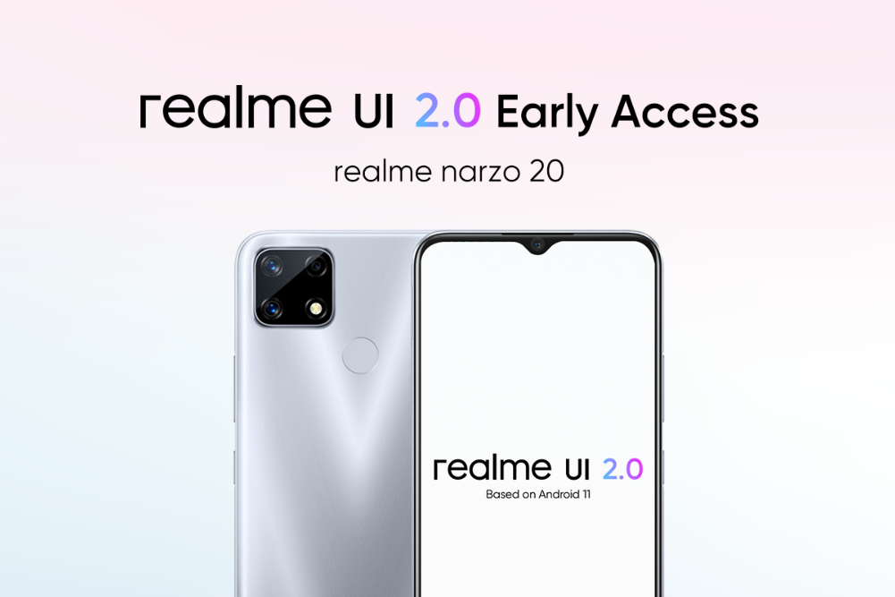 realme narzo 20 realme UI 2.0 Android 11 Acceso anticipado