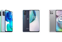 Xiaomi Mi 10 Lite 5G vs OnePlus Nord N10 5G vs Moto G 5G: Specs Comparison