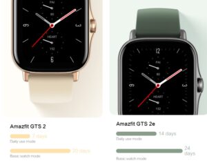 amazfit gts 2 battery life