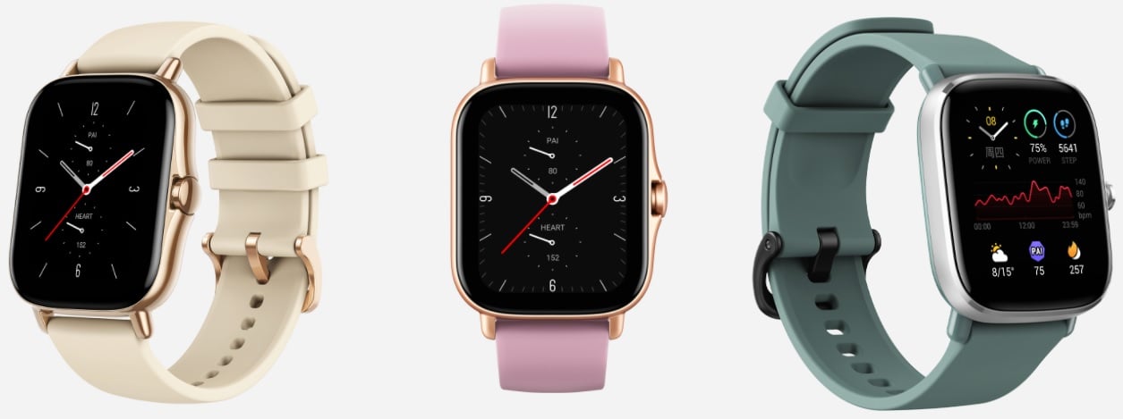 Amazfit GTS 2 vs Amazfit GTS 2e vs 