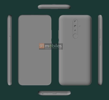 Nokia 4.3 3D CAD Render 01