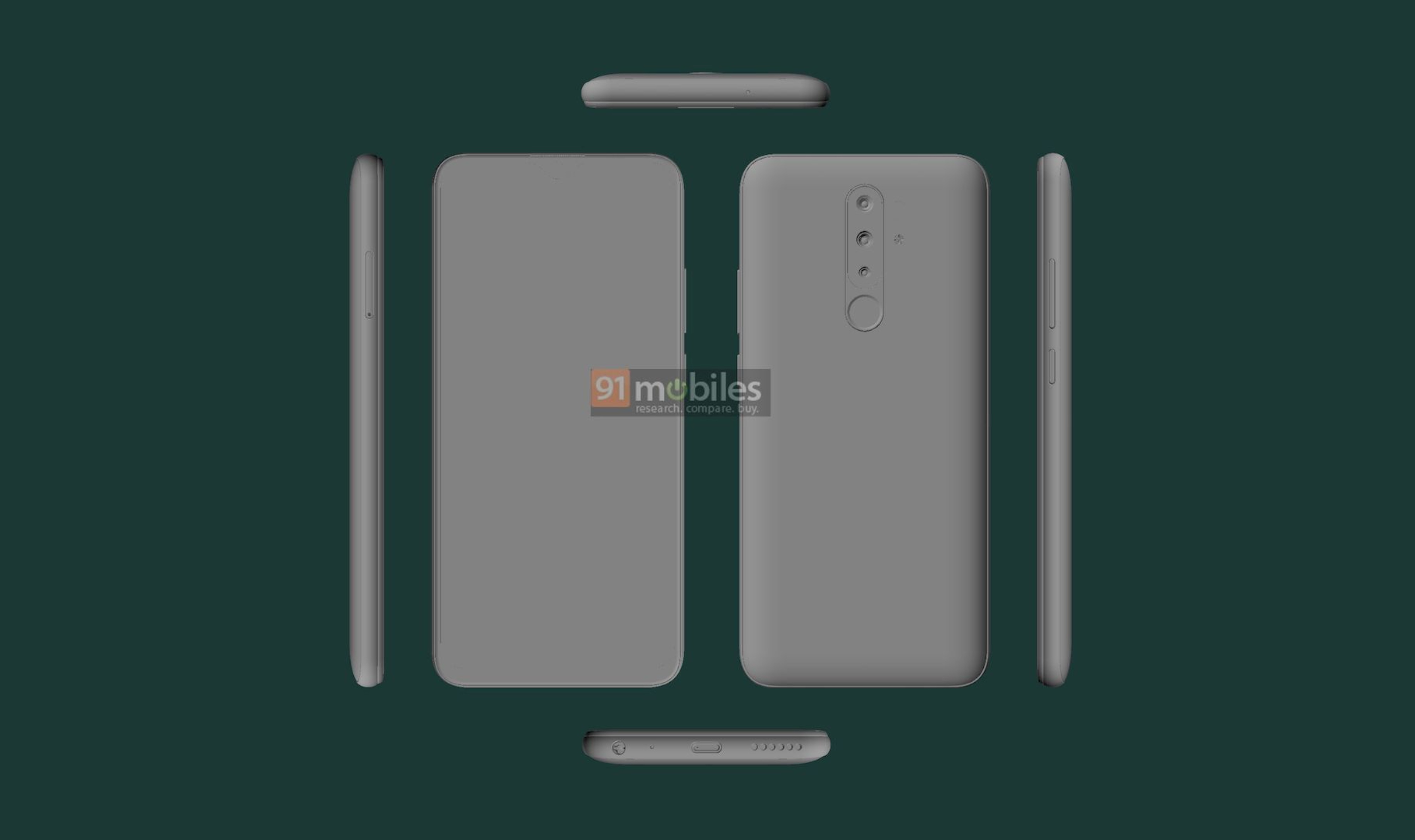 Nokia 4.3 3D CAD Renders Featured