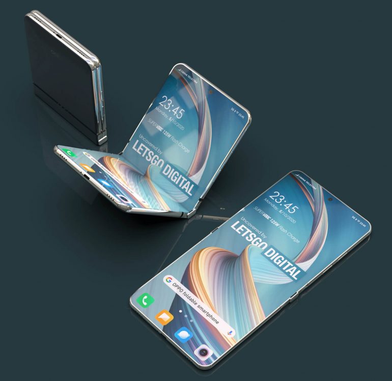 OPPO patents its own version of the Galaxy Z Flip but it lacks a cover  screen - Gizmochina