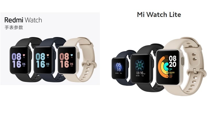 Redmi Watch vs Mi Watch Lite