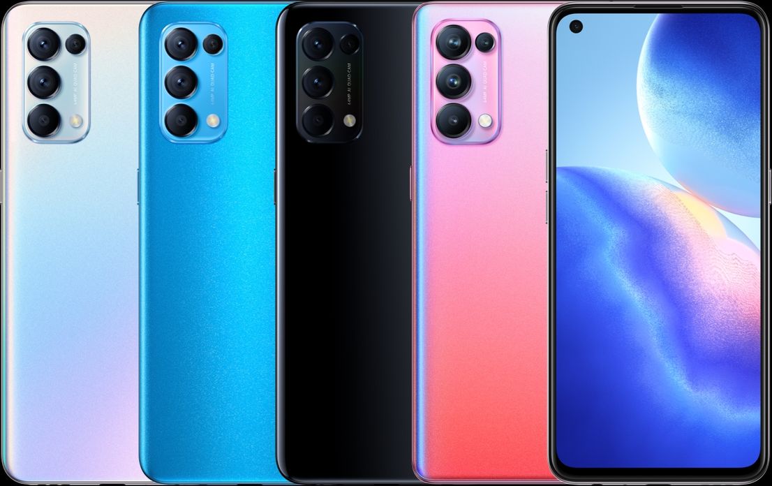 Reno5 Pro 5G todos los colores