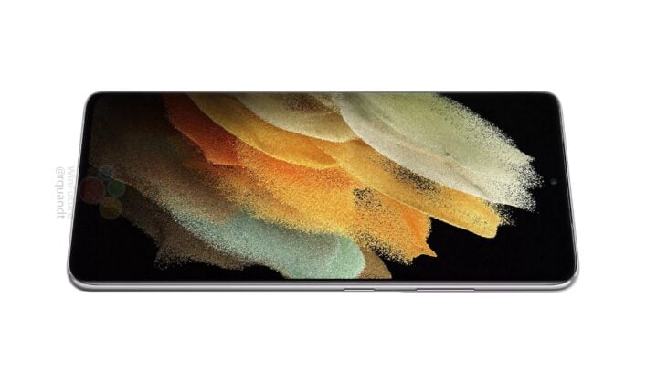 Samsung Galaxy S21 Ultra Phantom Black Display Render Fuga