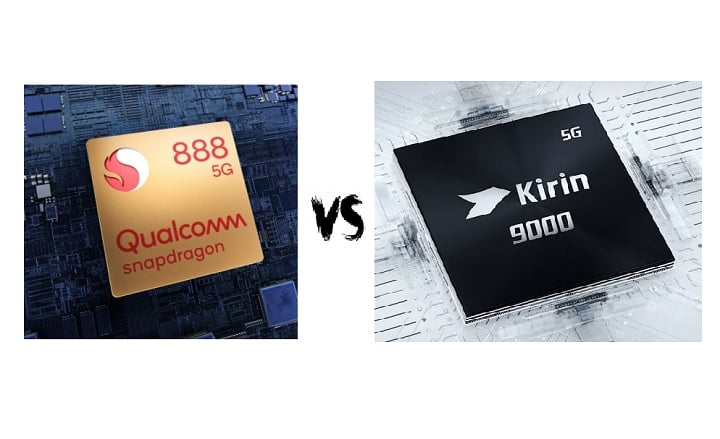 Snapdragon 888 vs Kirin 9000