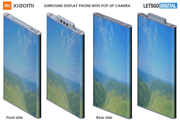 Xiaomi Surround Display Smartphone Pop-up Camera Design Patent 02