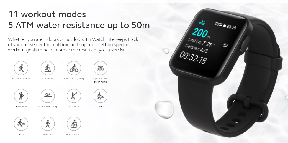 Xiaomi Mi Watch Lite with up to 9 days battery power launched for