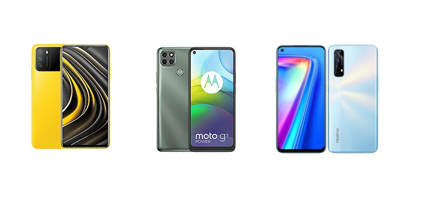 POCO M3 و Moto G9 Power و Realme 7: مقارنة المواصفات