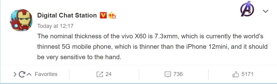 Vivo X60 could be the thinnest 5G smartphone in the world; live shots leaked 3