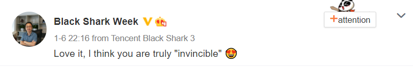Black Shark 4 invincible