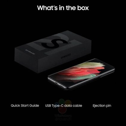 Samsung Galaxy S21+, S21 Ultra box packaging leaked; Won’t have Charger and Earphones 5