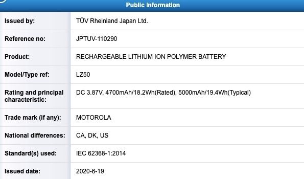 Motorola Nio’s FCC and TUV certifications reveal key details, launch seems near 6