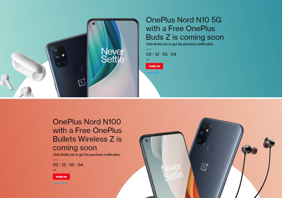 OnePlus Nord N10 5G and Nord N100