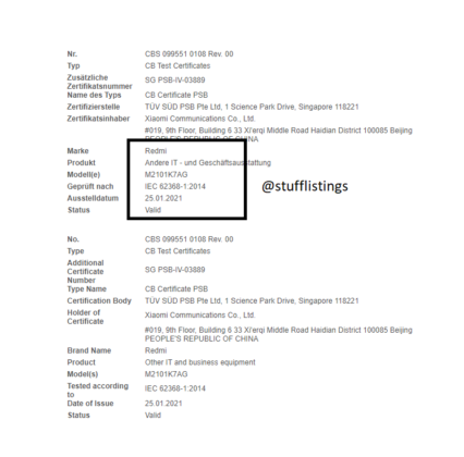 Redmi Note 10 gets TUV Rheinland and Indonesia Telecom certifications 2
