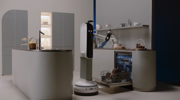 Samsung showcases two futuristic home robots, also announces JetBot 90 AI+ vacuum cleaner & SmartThings Cooking 11 Samsung Bot Handy CES 2021 02