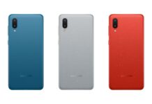 Samsung Galaxy A02 bags Android 11 update Samsung Galaxy A02 Denim Blue Denim Gray Denim Red Featured