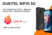 Oukitel WP10 5G up with 40% Off at Aliexpress + Additional Discount (Coupon Code)