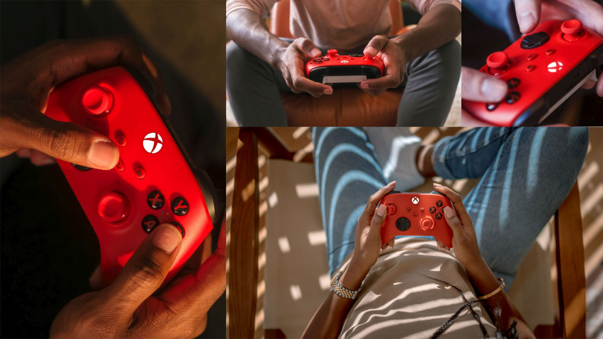 xbox one controller wireless red