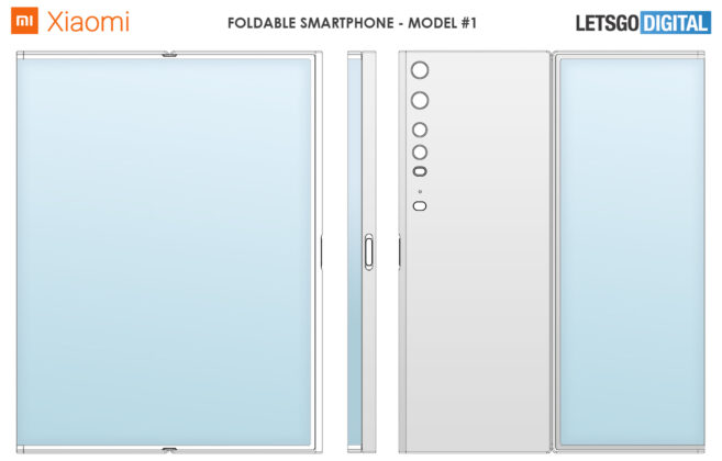 Xiaomi patents 7 foldable smartphone designs 6 Xiaomi Large Screen Foldable Smartphone Design Patent 01