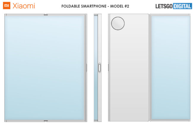 Xiaomi patents 7 foldable smartphone designs 7 Xiaomi Large Screen Foldable Smartphone Design Patent 02