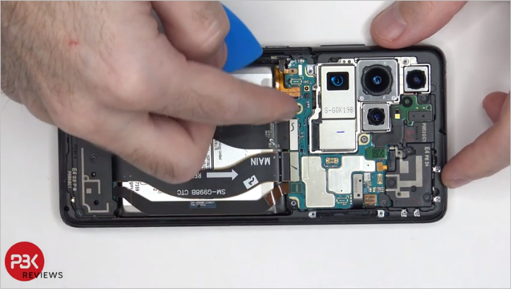 Samsung Galaxy S21 Ultra teardown shows replacing the screen and battery will be