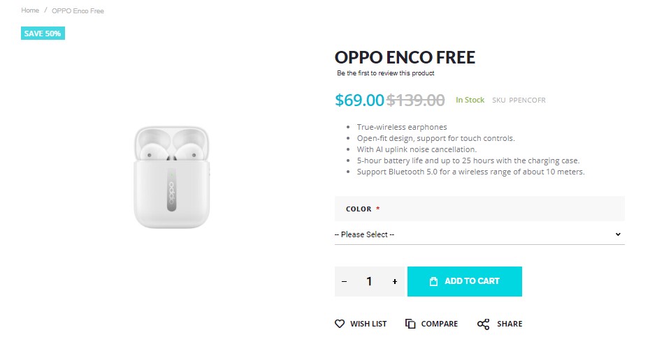 oppo enco free