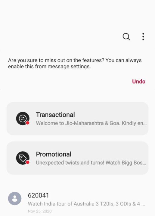 OxygenOS 11 Interface One hand use messages