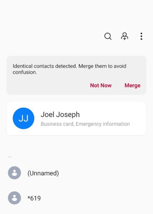 OxygenOS 11 Interface One hand use contacts