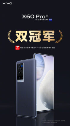 First day sales record of the vivo X60 Pro+ increased by 369% compared to predecessor 7