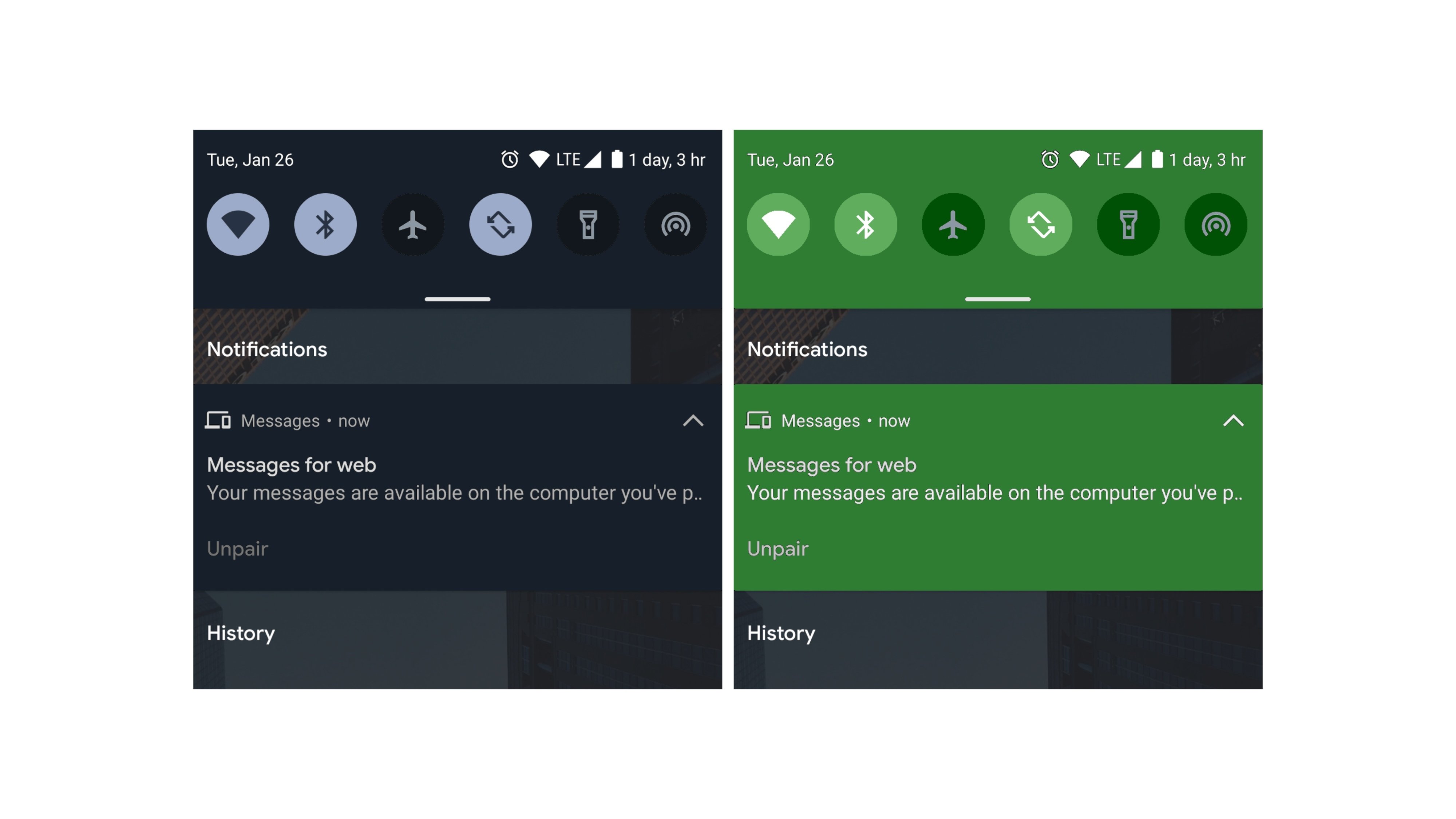 Android 12 Native System Theme Mockup