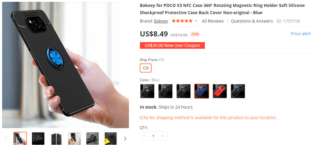 Bakeey POCO X3 Case Banggood