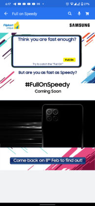 Samsung teases the rear design of Galaxy F62 5