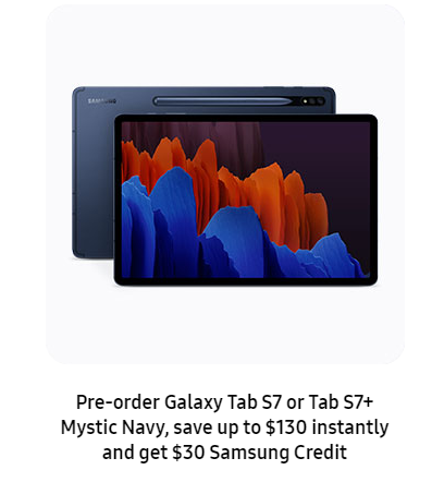 Galaxy Tab S7 in Mystic Navy