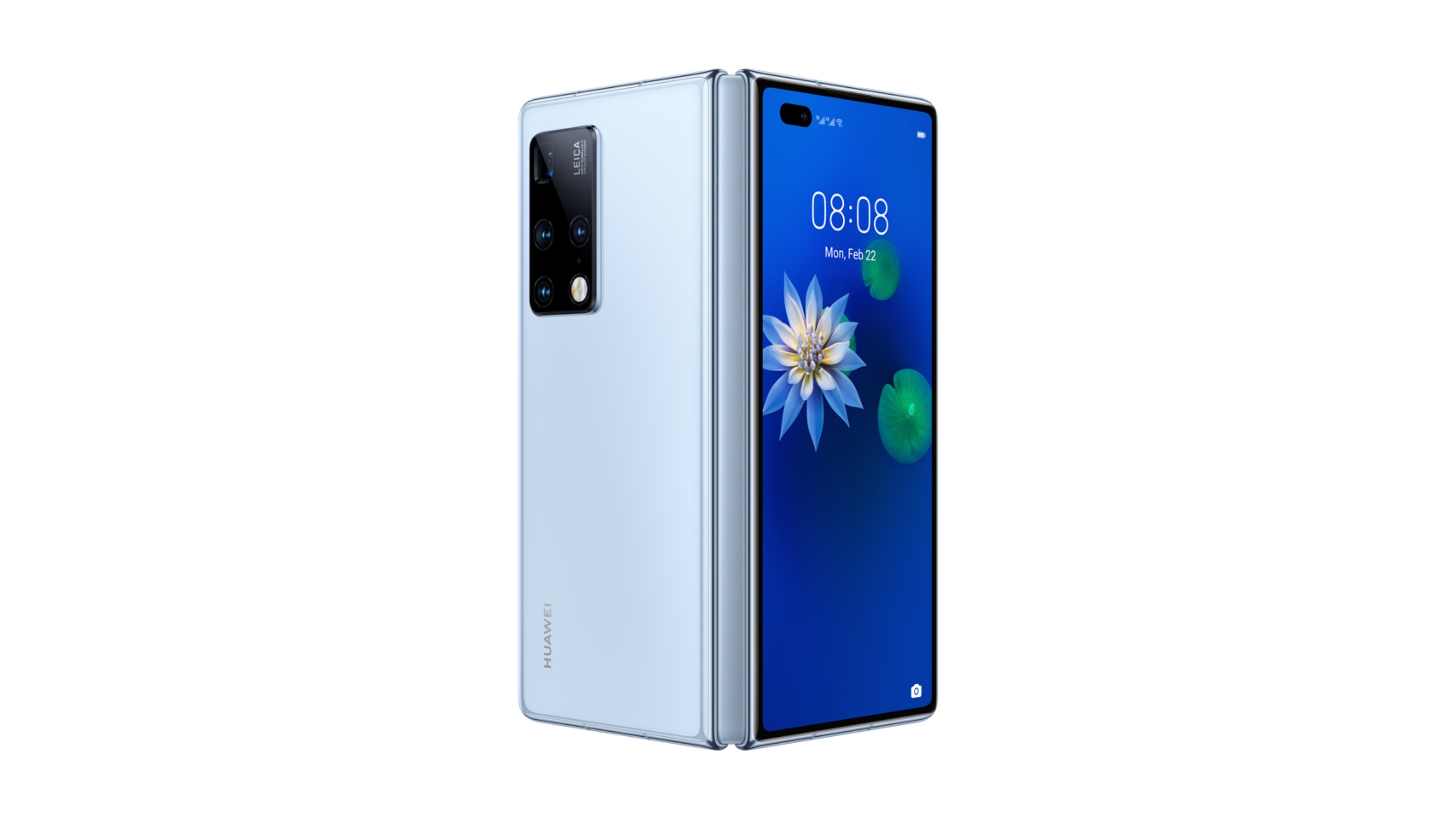 HUAWEI Mate X2 Transparente Cristal Hielo Azul 02