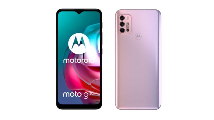 Motorola Moto G10 and Moto G30 are now official with IP52 rating, 5,000mAh battery and quad-camera 8 Motorola Moto G30 Pastel Sky Featured 01