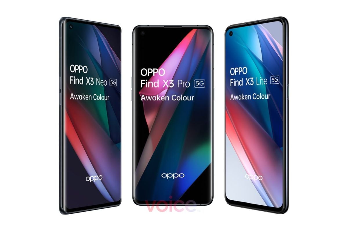 OPPO Find X3 Neo, Find X3 Pro, and Find X3 Lite